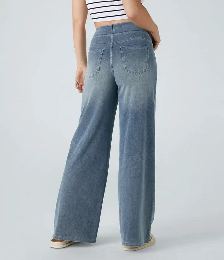 Noelia | Jeans cómodos con talle alto y corte relajado para uso diario