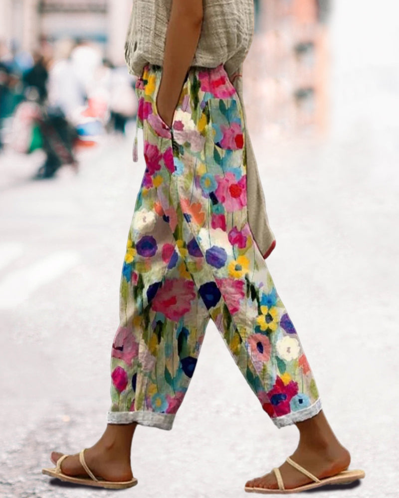 Melisa | Pantalón deportivo con colores vibrantes y diseño enérgico